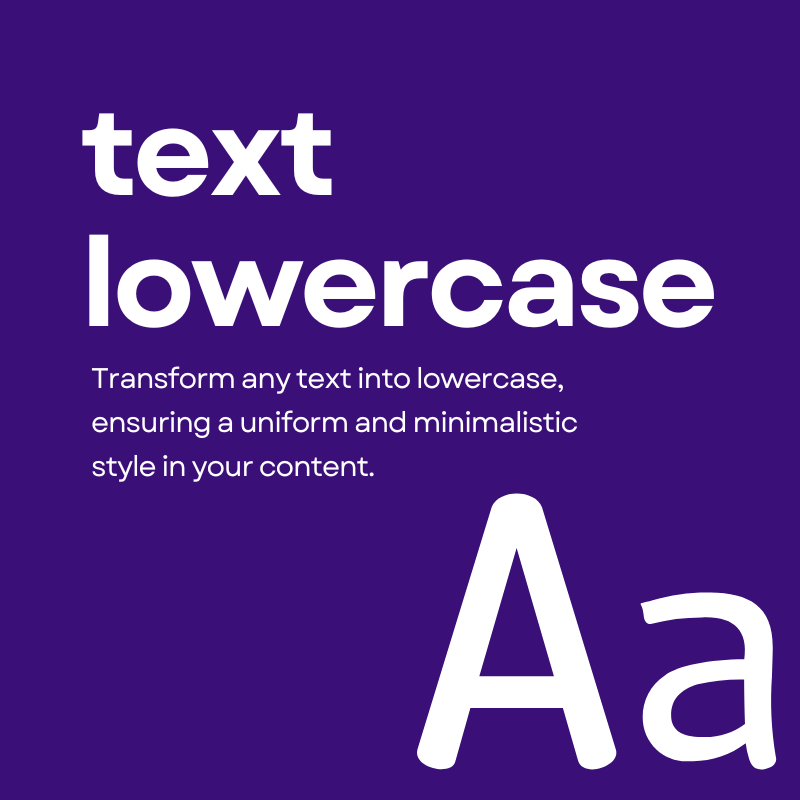Text Lowercase