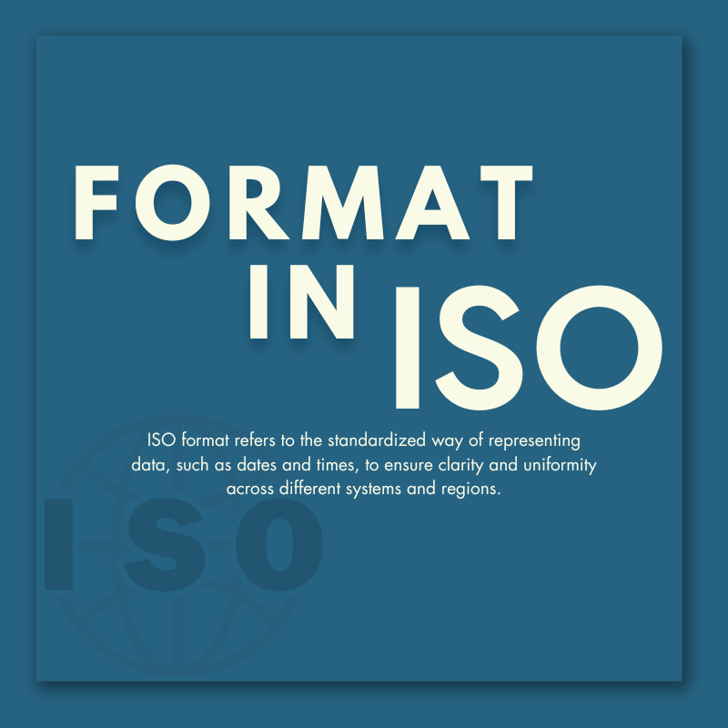 Format In ISO