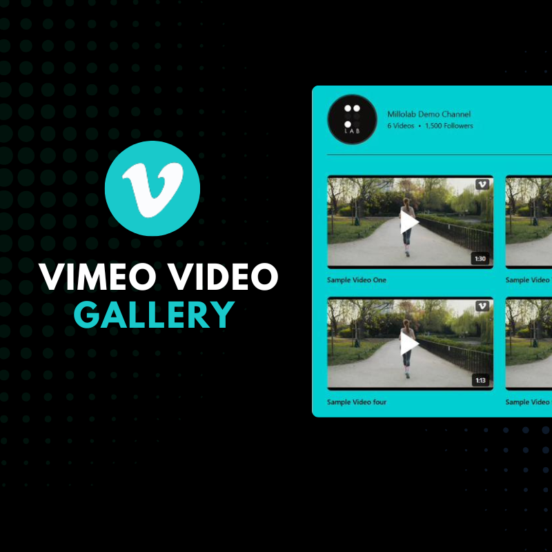 Vimeo video gallery