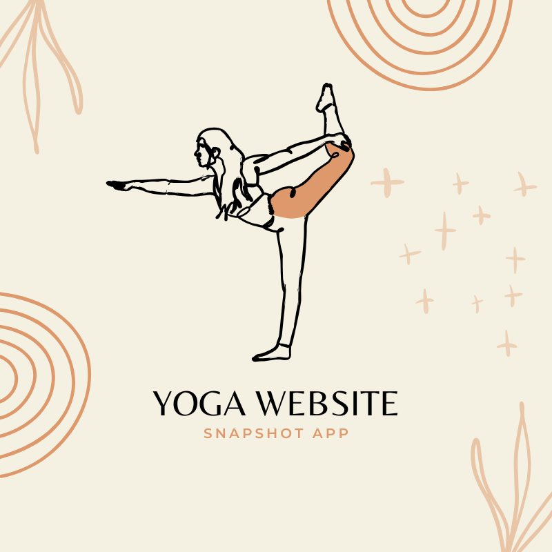 Yoga Website - Snapshot App
