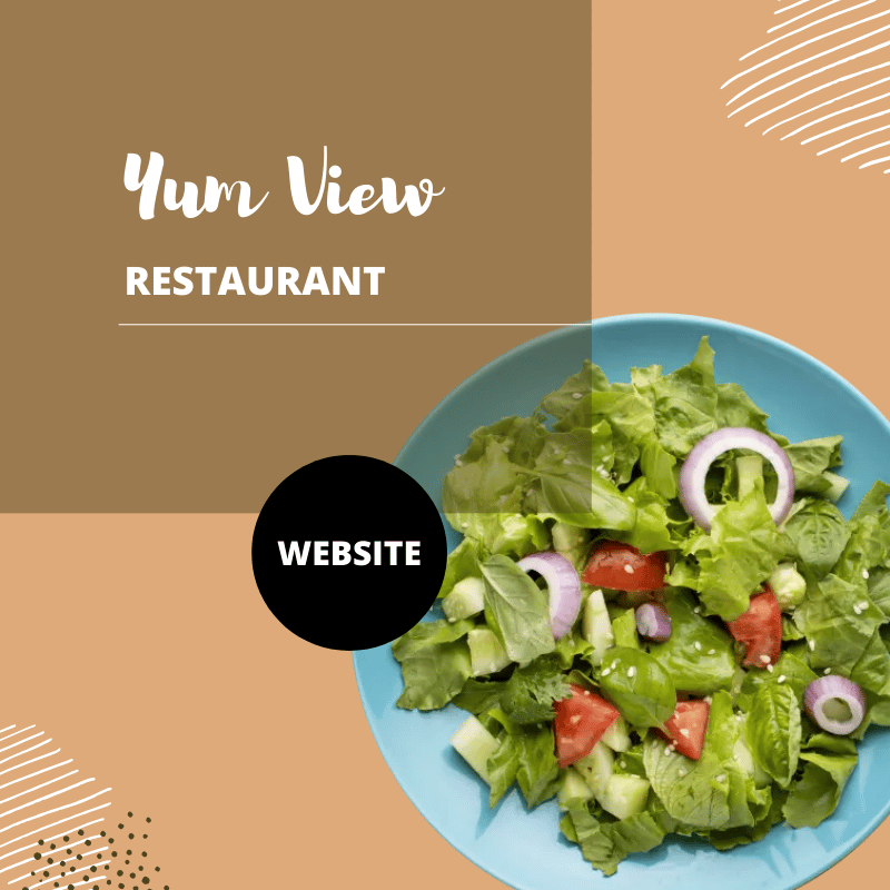 Yum View Restaurant Website - Snapshot App